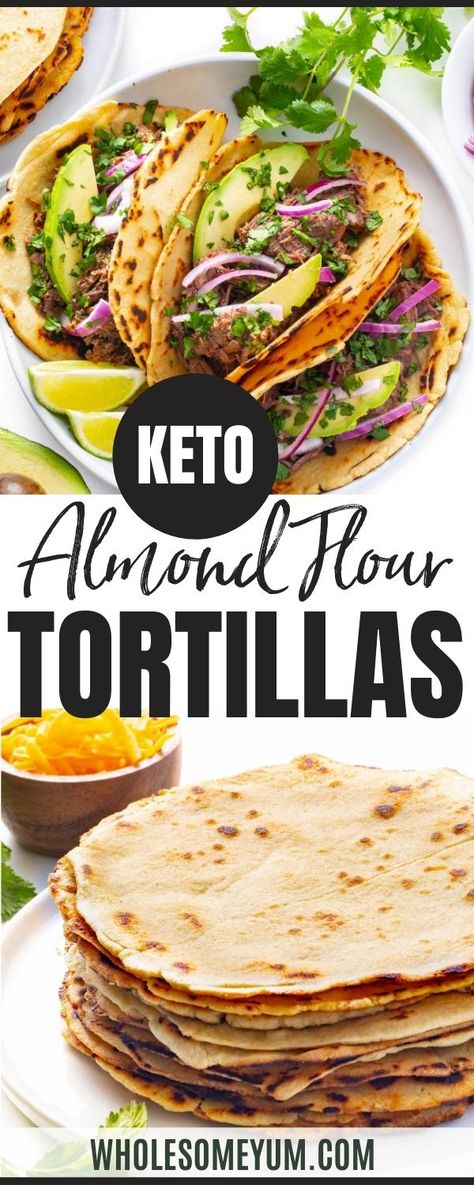 Almond Flour Tortilla Recipe, Flour Tortillas Recipe, Almond Flour Tortillas, Flour Tortilla Recipe, Tortillas Recipe, Diet Lunch, Dinner Keto, Keto Tortillas, Keto Lasagna