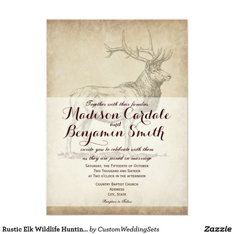 Hunting Wedding Invitations, Hunting Theme Wedding, Hunting Wedding Theme, Country Style Wedding Invitations, Antler Wedding Invitations, Nature Wedding Invitations, Hunting Wedding, Hunting Theme, Hunter Wedding