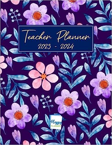 Floral Teacher Planner 2023-2024 - 2023-2024 Dated Teacher Planner, August 2023 - August 2024, 8'' x 11'', Academic Planner 2023-2024, Lesson Plan Book for Teachers - Dark Blue Floral: Planner, The Happy: Amazon.com: Books Communication Log, Lesson Plan Book, Floral Planner, Plan Book, Academic Planner, Teacher Planner, The Happy Planner, Planner Book, Amazon Book Store