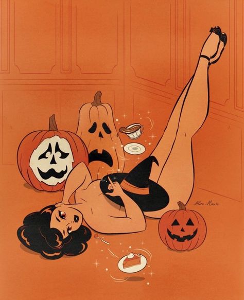 Helloween Wallpaper, Halloween Pin Up, Vintage Halloween Art, Halloween Wallpaper Iphone Backgrounds, Image Halloween, Halloween Wallpaper Backgrounds, Witchy Wallpaper, Halloween Artwork, Halloween Pins