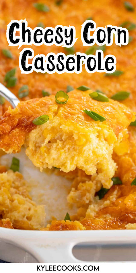 An image of Cheesy Corn Casserole on a white plate Crock Pot Corn Casserole, Slow Cooker Corn Casserole, Corn Casserole Crockpot, Plain Chicken Recipe, Cheesy Corn Casserole, Crock Pot Corn, Jiffy Mix, Cheesy Corn, Corn Casserole Recipe