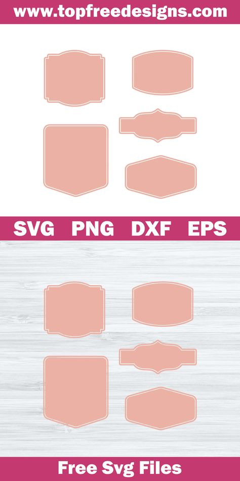 Use this for all your DIY craft project with Cricut & Silhouette Cameo, scrapbooking, card making, car decals, stickers, vinyl, decals, t-shirts etc #freesvgfiles #freesvgimages #freelabelssvg #labelssvg Cricut Labels, Heat Transfer Vinyl Projects, Label Shapes, Cricut Air, Card Svg, Online Digital, Sign Making, Diy Wood Signs, Free Labels