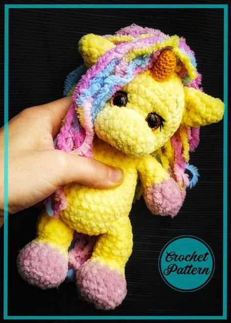 Amigurumi Baby Crochet Unicorn Free Pattern-2 1 Crochet With Plush Yarn, Free Crochet Pattern Unicorn, Unicorn Crochet Pattern Free, Unicorn Amigurumi Free Pattern, Crochet Unicorn Pattern Free, Plush Crochet Pattern, Amigurumi Unicorn, Crochet Unicorn Pattern, Unicorn Crochet