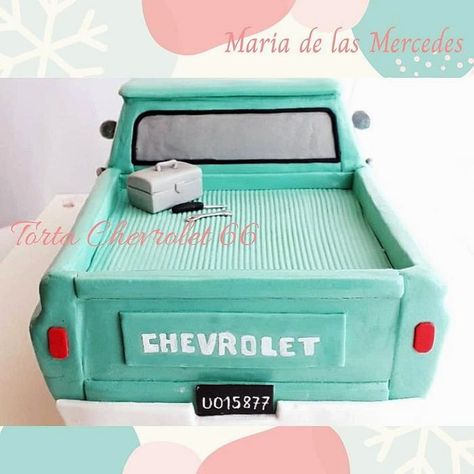 Chevy Truck Birthday Cake, Semi Truck Cakes, Old Chevrolet, Truck Birthday Cake, Car Cakes, Truck Birthday Cakes, Truck Cake, Truck Cakes, Chevrolet Truck