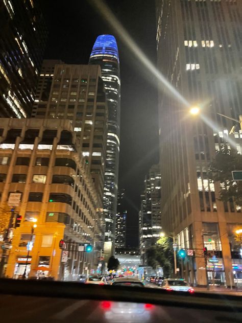 #city #aesthetic #sf Sf At Night, San Francisco Night Aesthetic, Sweaty Man, Sf Aesthetic, San Francisco Rooftop, San Francisco Aesthetic, San Francisco Wallpaper, San Francisco Pictures, San Francisco At Night