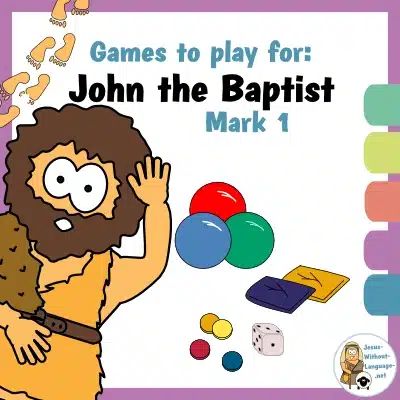 John the Baptist (Matthew 3) | Story - Jesus Without Language Jesus Games, Tricky Games, Picture Craft, Jesus Crafts, Sunday School Games, School Craft Ideas, Sunday School Kids, Matthew 3, Bible School Crafts