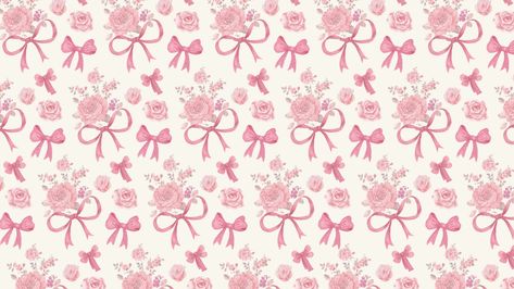 Girly Wallpaper For Tablet, Pink Coquette Macbook Wallpaper, Pink Floral Macbook Wallpaper, Valentines Pc Wallpaper, Pink Bow Wallpaper Ipad, Love Shack Fancy Wallpaper Laptop, Bows Wallpaper Mac, Bow Aesthetic Wallpaper Laptop, Bow Laptop Wallpaper Hd