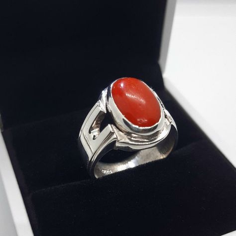 Gemstone: Coral Stone Weight : 4.35 Carats Stone Origin : Japanese Handmade Natural Coral Ring For Men's \ Women's Ring size is 10 US but can be resizable as per the buyer's choice. Customer Policy: • 100% Natural Stones • 925 Sterling Silver • Your satisfaction is our first priority • 100% satisfaction guarantee • Returns are accepted under some conditions. • Worldwide Free Shipping • RESIZING is FREE Coral Stone Ring, Mens Ring Designs, Coral Gemstone, Emerald Diamond Ring, Coral Ring, Coral Stone, Natural Coral, Coral Jewelry, 925 Silver Ring