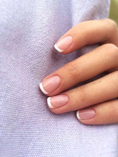 French Tip Nails With Diamonds Ideas Gel Nails French, Cow Nails, French Tip Nail Designs, French Manicure Nails, Nagel Tips, French Tip Acrylic Nails, Her Nails, French Nail Designs, Nail Swag