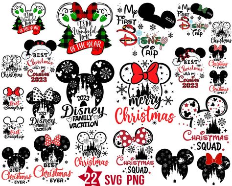 Disney Christmas Svg Files Free Cricut, Disney Christmas Svg Free Files, Mickey Shirts, Disney Christmas Svg, Disney Christmas Shirts, Disney World Christmas, Friends Svg, Christmas Friends, Christmas Disney