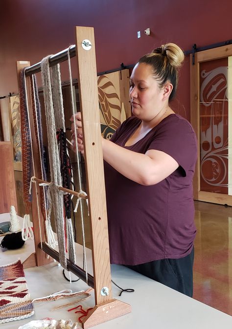 Coast Salish Wool Weaving - Center for Washington Cultural Traditions Coast Salish Weaving, Salish Weaving, Coast Salish, Cultural Traditions, Wool Weaving, Weaving Inspiration, Weaving Looms, History For Kids, Year 5