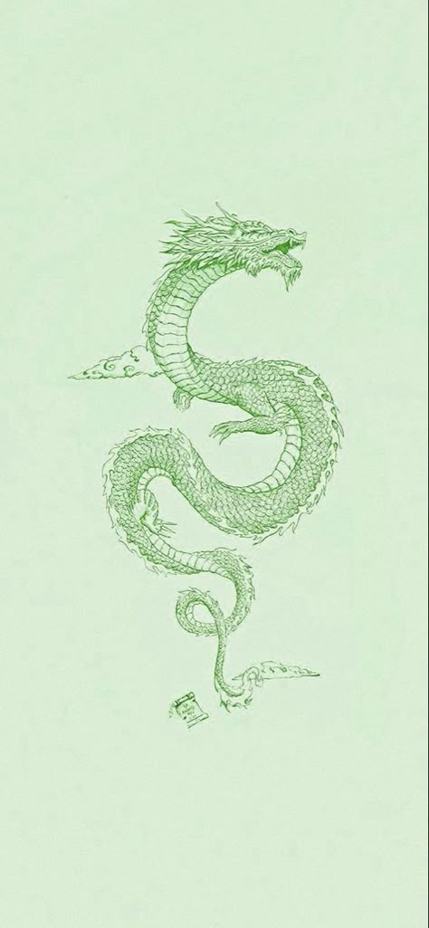 Dragons Background, Dragon Background, Dragon Tattoo Drawing, Green Tattoos, Dragon Wallpaper Iphone, Dragon Chino, Verde Jade, Laptop Backgrounds, Rennaissance Art