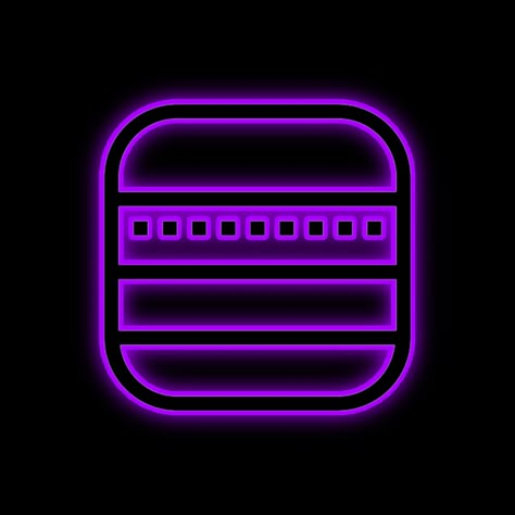 Purple Neon App Logos, Purple Notes Icon, Neon Purple Aesthetic Icon, Neon Purple Icons, Purple Layout, Purple Home Screen, Neon App Icons, Snapchat Logo, Black And Purple Wallpaper