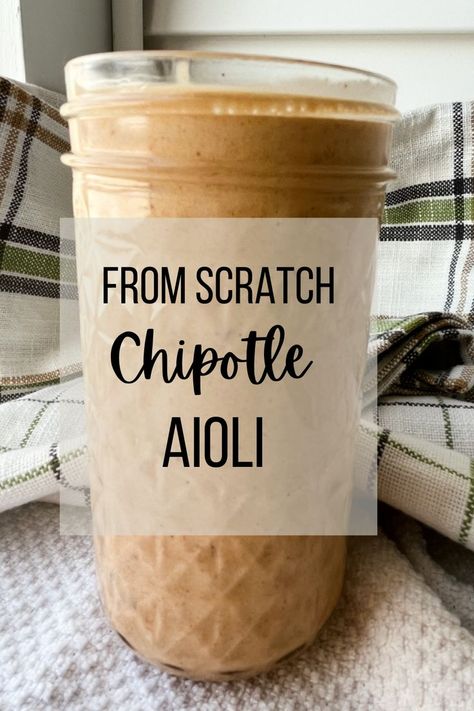 Panera Chipotle Aioli Sauce, Chipotle Aioli Sauce, Chipotle In Adobo Sauce, Food On A Budget, Aioli Sauce, Chipotle Aioli, Aioli Recipe, Dipping Sauces, Adobo Sauce