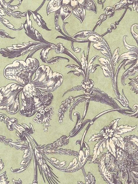 French Country Pattern. Hall Curtains, French Country Wallpaper, Country Wallpaper, Shabby Chic Apartment, Shabby Chic Porch, Shabby Chic Vanity, Shabby Chic Painting, Shabby Chic Dining, Wes Gordon