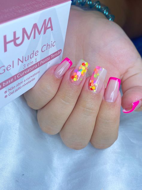 Unha inspiração bem colorida pra vocês 🥰 Classy Nail Designs, Body Modifications, Classy Nails, Nail Trends, Stylish Nails, Nail Inspo, Gel Nails, Color Design, Manicure