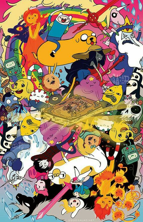 Time Collage, Adventure Time Poster, Adveture Time, Land Of Ooo, Adventure Time Wallpaper, Finn The Human, Jake The Dogs, Adventure Time Art, Paul Gauguin