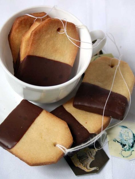 Tea Bag Biscuits | In the Cup Tea Bag Cookies, Tea Party Cookies, Mousse Au Chocolat Torte, Homemade Biscuits Recipe, Tea Biscuits, Tea Cookies, Homemade Biscuits, Biscuit Cookies, Biscuit Recipe