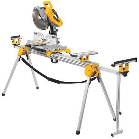 DEWALT Miter Saw Stand with Extensions - White Cap Dewalt Miter Saw Stand, Dewalt Storage, Miter Saw Stand, Miter Saw Reviews, Jet Woodworking Tools, Mitre Saw Stand, Table Saw Stand, Miter Saws, Saw Stand