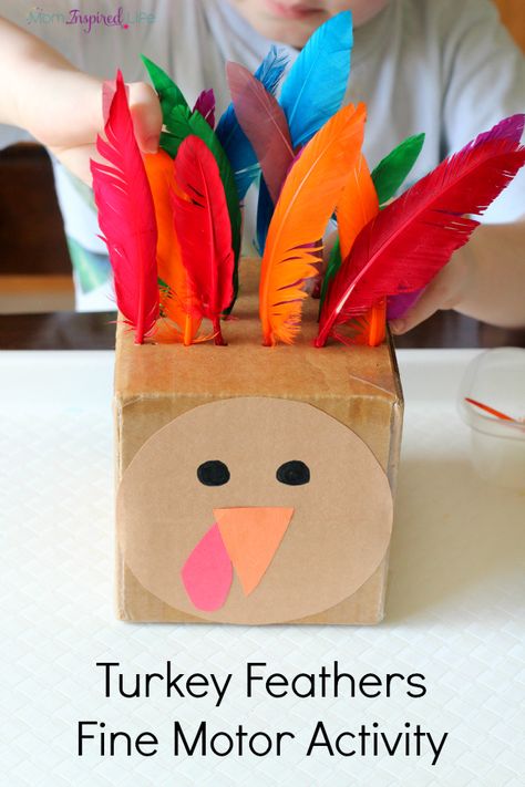 Turkey fine motor activity for toddlers and preschoolers that teaches color recognition, counting and patterning! Thanksgiving Fine Motor Activities, Thanksgiving Fine Motor, Thanksgiving Crafts For Toddlers, Thanksgiving Toddler, Thanksgiving Lessons, Fine Motor Activity, November Crafts, November Activities, Activity For Toddlers