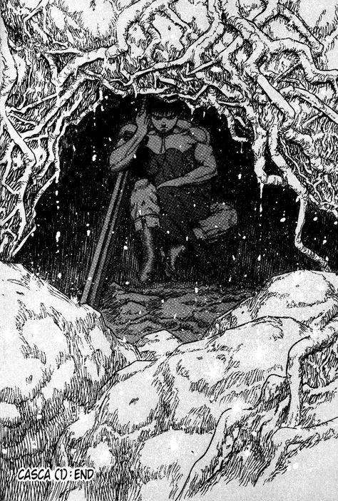 Guts protecting Casca Berserk Manga, Kentaro Miura, Good Manga, Anime Wall Art, Dark Souls, Fantasy World, Tokyo Ghoul, Dark Fantasy, Anime Fanart