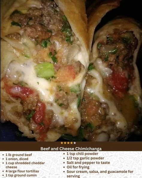 Grandma's Favorite Recipes Cheese Chimichanga Recipe, Chimichanga Recipe, Beef Dinners, Free Keto Meal Plan, Grandmas Recipes, Hash Browns, Father In Law, Gordon Ramsay, Meat And Cheese