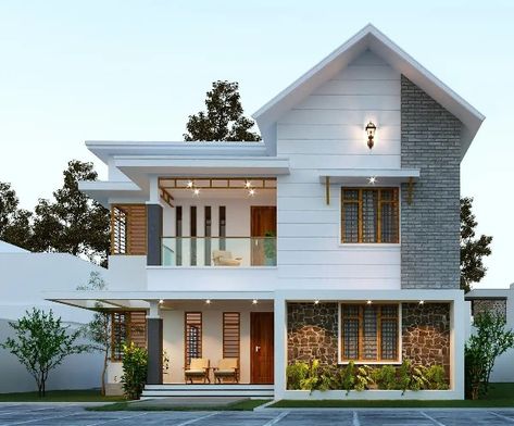 Kerala House Elevation, Traditional Kerala House, House Elevation Designs, Small House Design Kerala, New Model House, Kerala Traditional House, Kerala Architecture, Home Exterior Design, Kerala Home