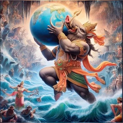 Wallpaper Bhagwan, Varaha Avatar, Vishnu Dev, Vishnu Ji, साईं बाबा, Krishna Avatar, Ganesh Art Paintings, God Artwork, इंस्टाग्राम लोगो