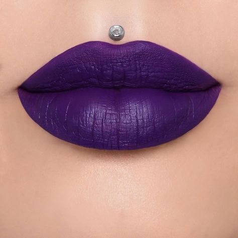 Matte Lipstick Highly Pigmented No Smudge Waterproof Color May Differ A Little Due To Lighting* Message Me For Video Of Colors Purple Liquid Lipstick, Purple Matte Lipstick, Black Matte Lipstick, Purple Liquid, Matte Lipstick Colors, Purple Lips, Purple Lipstick, Lip Lacquer, Lip Paint