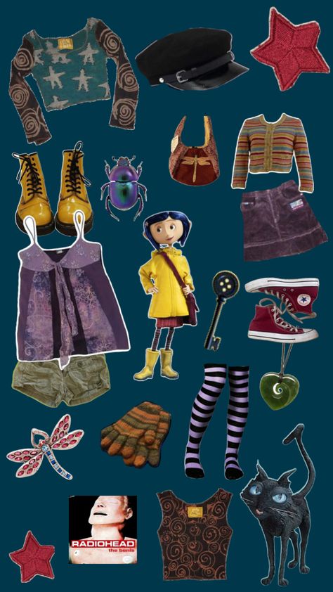 Tim Burton Clothes, Coraline Aesthetic, Autumn Clothes, Cool Fits, Swaggy Outfits, Dress For Success, Coraline, What’s Going On, Tim Burton