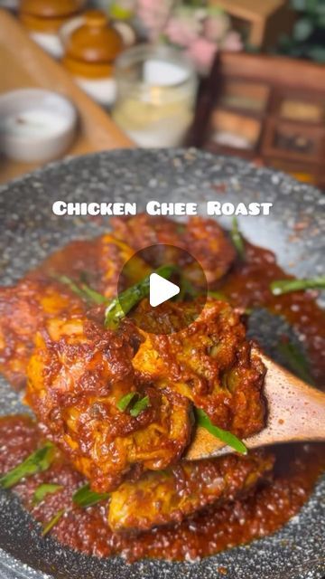 Alysha🥂 on Instagram: "Chicken Ghee Roast
INGREDIENTS
* 1/2 kg chicken
* 1/4 cup ghee
* 1 tsp jaggery syrup
* 2 sprigs curry leaves
For the marinade
* 1/2 lemon juice
* 2tbsp curd
* 1/4 tsp turmeric powder
* Salt to taste
For the masala (to be ground)
* 5 Kashmiri chillies
* 5 peppercorns
* 1/2 tbsp coriander seeds
* 1/4 tsp cumin seeds jeera
* 1/4 tsp fenugreek seeds methi ( roast for 5
minutes
* 6 garlic cloves
* 1 small size tamarind soaked in 2 spoons of water
masala chicken, chicken recipe, recipes, nonveg, chicken awesome, dinner ideas, dinner recipes, date #chickenrecipes #chickendinner #indianfood #trending #easyrecipes #recipe #bhunachicken #chickenmasala #chickenrecipes #chickenlover #nonveg #foodreels #reels #trending #viral #explorepage #explorepagereels #like #chicken #curry Awesome Dinner Ideas, Jaggery Syrup, Chicken Ghee Roast, Ghee Roast, Like Chicken, Indian Chicken, Chicken Masala, Cumin Seeds, Turmeric Powder