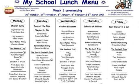 School Lunchnu Template Business Templates For Word Weekly throughout Free School Lunch Menu Templates School Lunch Menu, Chicken Curry Soup, Chicken Fricassee, Vegetable Sticks, Beef Burger, Baked Fish, Business Templates, Shepherds Pie, Lunch Menu