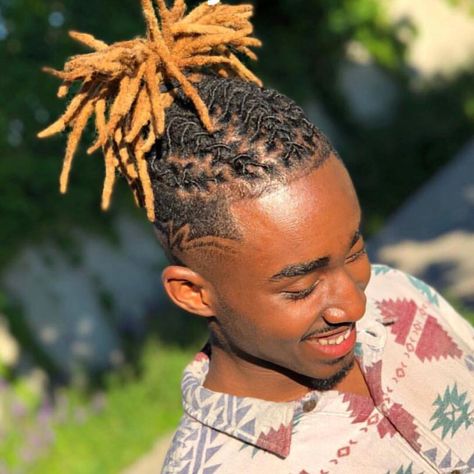 Repost via Stylist/Salon: @nia.cash Kid Locs, Lock Hairstyles, Short Dread Styles, Men Locs, Man Braids, Dreads Short Hair, Mens Dreadlock Styles, Lock Styles, Loc Nation