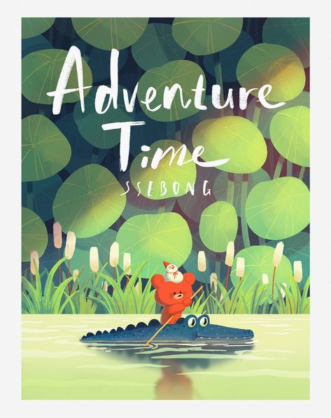 Adventure time. on Behance Funny Animal Illustration, Drawing Books, 동화 삽화, Draw Doodle, Arte Indie, Pilot Episode, Picture Books Illustration, Book Illustration Art, Childrens Books Illustrations