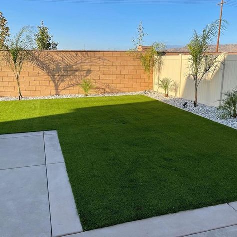 Backyard Turf, Artificial Turf Backyard, Arizona Backyard Landscaping, House Fever, Turf Backyard, Key West House, Arizona Backyard, Simple Landscaping, Cambridge House