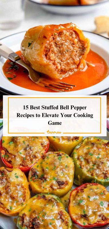 Elevate your cooking game with the 15 Best Stuffed Bell Pepper Recipes! 🌶️🍴       #StuffedPeppers #CookingAdventure #ComfortFood #HomeCooking #DishPulse 𝗟𝗼𝘃𝗲 𝘁𝗵𝗶𝘀? 𝗚𝗶𝘃𝗲 𝗶𝘁 𝗮 𝗵𝗲𝗮𝗿𝘁! Best Stuffed Peppers Recipe Healthy, Stuffed Bell Peppers No Cheese, Yellow Bell Pepper Recipes, Sauce For Stuffed Peppers, Pepperbellypete Recipes, Stuffed Bell Pepper Recipes, Green Bell Pepper Recipes, Best Stuffed Peppers, Best Baklava Recipe