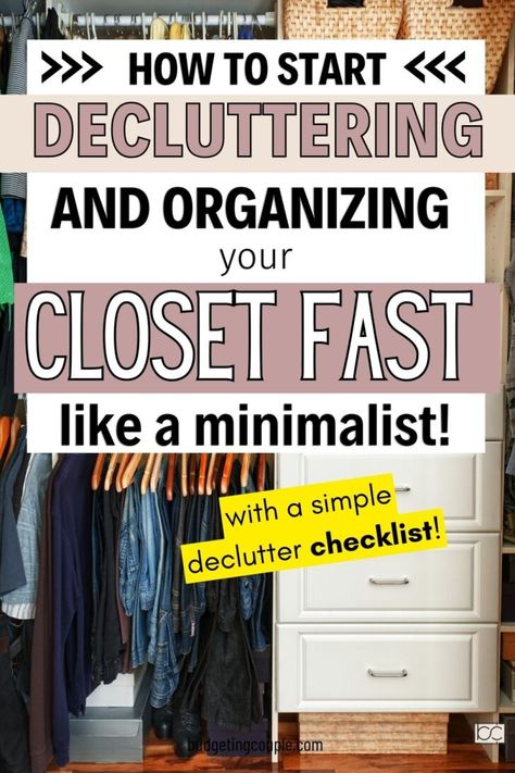 Struggling with an overflowing wardrobe? Wondering "how do I declutter my closet?" This insightful article is your go-to guide for transforming your chaotic closet into a serene space. Packed with practical cleaning and organizing hacks, it provides step-by-step instructions to help you sort, simplify, and sustain a clutter-free environment. Discover the secrets to making more room, finding your clothes easily, and maintaining a tidy closet. Say goodbye to the mess and hello to a refreshing new Organizing Hacks Dollar Stores, Declutter Fast, Cleaning And Organizing Hacks, Clothes Sorting, Organization Motivation, Organize Motivation, Clean Quickly, Organizing Your Closet, Quick Organization