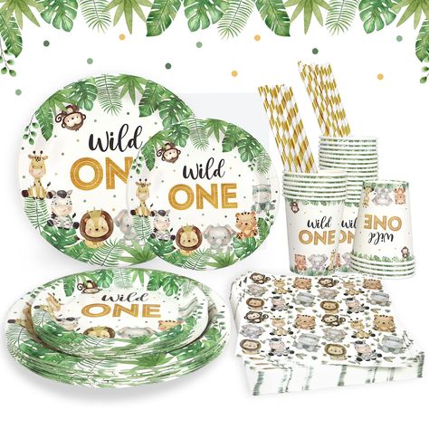 Wild One Birthday Decorations, Safari Jungle Theme, Safari Baby Shower Decorations, Jungle Theme Birthday Party, Jungle Theme Parties, Jungle Theme Birthday, Eid Al-adha, Wild One Birthday, Safari Theme Party