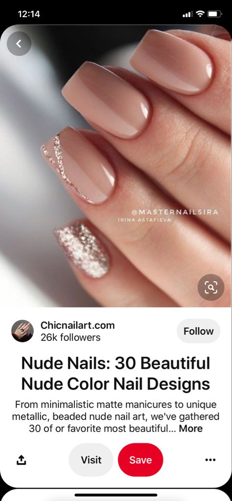 Wedding Nails Champagne, Wedding Gel Nails, Nails Champagne, Wedding Nail Colors, Ongles Beiges, Fall Wedding Nails, Champagne Nails, Wedding Day Nails, Engagement Nails