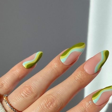 Dayanna I. Sapiens on Instagram: "swirls 🐢🩵  using: @gelcare.official matcha & chartreuse + @leminimacaron mint chocolate chip   #nailsnailsnails #nails #nail #nailsart #nailart #nailsofinstagram #nailinspo #nailsdesign #nails2inspire #greennails #swirlnails #summernails #nailstagram #disseynails #gelcare #leminimacaron" Cerulean Nails, Peridot Nails, Chartreuse Nails, Matcha Nails, Bday Makeup, Witchy Nails, Mint Chocolate Chip, Gel Nail Design, Mint Chocolate Chips