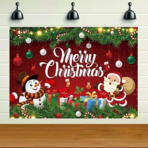 How to make paper crafts Diy Christmas Party Decorations Backdrop, Christmas Party Banner Design, Christmas Backdrop Ideas Backgrounds, Christmas Party Backdrop Ideas, Merry Christmas Banner Design, Christmas Banner Design, Christmas Party Background, Merry Christmas Photography, Decor For Photography