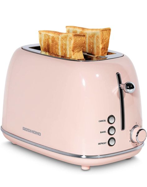 Aesthetic Toaster, Soft Room Decor, Cute Toaster, Pink Appliances, Pink Toaster, My Own Place, Vintage Toaster, Retro Toaster, Bread Toaster