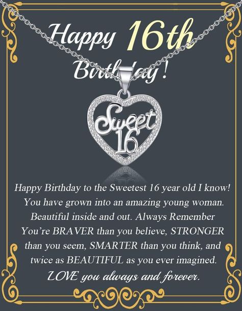 PRICES MAY VARY. 【Sweet 16 Gift】Sweet 16 Necklace as 16th Birthday Gift New Driver Gift engraved ①All Roads Lead Home No Matter Where You Roam.② Sweet 16 Charm. It means that: Life is beautiful enjoy the ride, and be safe where you go. 【New Driver Gift】New Driver Necklace Drive safe gifts, 16th birthday party gifts for the teenagers who got his/her driver license as a warm reminder that drive safe where you go and come home. 【16th birthday gifts】As perfect happy 16th birthday present for your da Sweet Sixteen Jewelry, Sweet 16 Jewelry, 16th Birthday Gifts For Girls, 16 Birthday Presents, 16 Gifts, Sweet 16 Birthday Gifts, Sweet Sixteen Birthday Party Ideas, 16th Birthday Decorations, Happy 16th Birthday