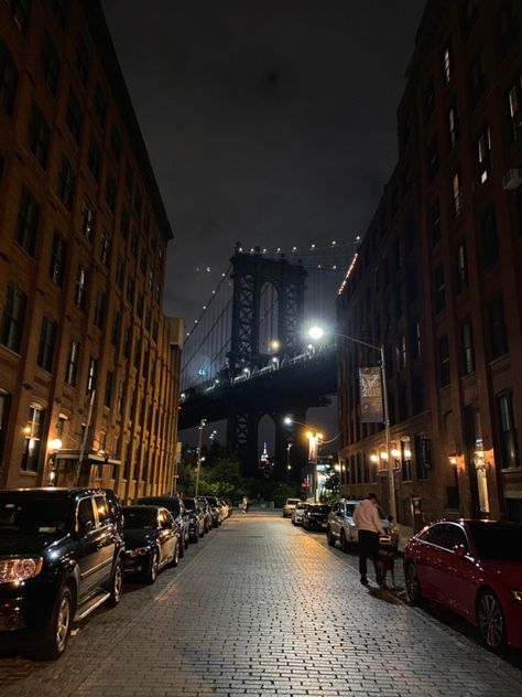 Dumbo New York, Nighttime Photography, Night Time Photography, New York Night, Manhattan Bridge, New Camera, Take Me Home, Night Time, Beach Pictures