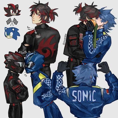 Sonic X Shadow Human, Sonic X Shadow Fanart, Love Is The Answer, Sonic Funny, Sonic Fan Characters, Hedgehog Art, Sonic And Shadow, Sonic Fan Art, Wow Art