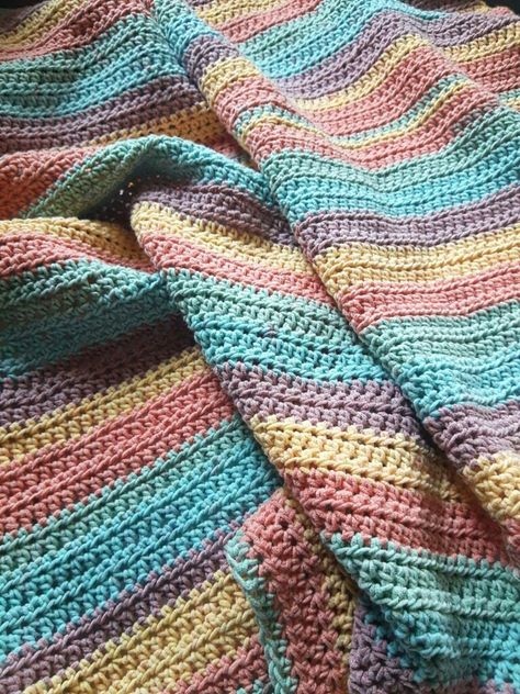 Crochet Blankets Archives - Half Double Crochet Blanket, Double Crochet Blanket, Rainbow Crochet Blanket Pattern, Crochet Blanket Rainbow, Blanket Pattern Crochet, Striped Crochet Blanket, Crochet Throw Pattern, Crochet Blanket Pattern Easy, Crochet Afghan Patterns Free