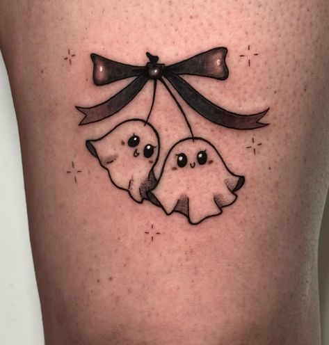 A couple of cute ones for Ashlee! 👻 It’s always fun to do cutesy things! #tattoo #tattooart #tattoodesign #cutetattoo #ghosttattoo #bottletattoo #blackandgreytattoo #ohiotattooers #columbustattooers #ladytattooers #womentattooartists #vermilliontattoos Cute Ghost Face Tattoo, Ghost Face Tattoo, Ghost Tattoos, Cherry Tattoos, Bottle Tattoo, Ghost Tattoo, Ghost Face, Baby Tattoos, Face Tattoo