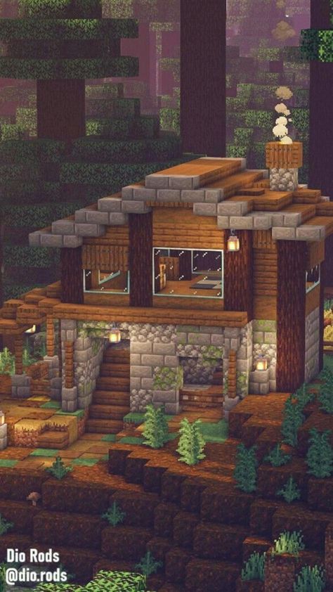 Minecraft Houses Tiga, Minecraft House Ideas Survival Cottage, Cool Survival Minecraft Houses, Cute Mc House Ideas, Taiga Houses Minecraft, Minecraft Water Front House, Minecraft Taiga House Ideas, Minecraft Spruce House Ideas Survival, Mc Survival Builds