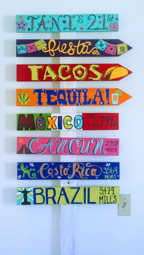 Latin Party Decorations, South American Decor, Sangria Party, Latin Party, 21st Birthday Sign, Outdoor Rehearsal Dinner, Mexico Party, Mexican Night, Mexican Fiesta Party