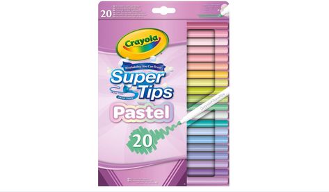 Crayola Supertips, Felt Tip Pens, Pretty School Supplies, Stationery Obsession, Cute Stationary School Supplies, Crayola Markers, Cute School Stationary, Cool School Supplies, Washable Markers